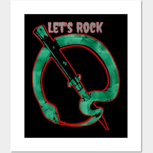 Let's Rock original qotsa snake Posters and Art